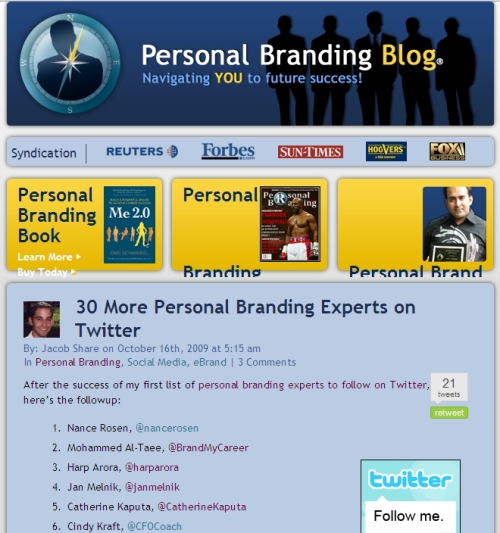 Personal Branding Blog